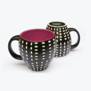 Modern Black & Pink Ceramic Mug